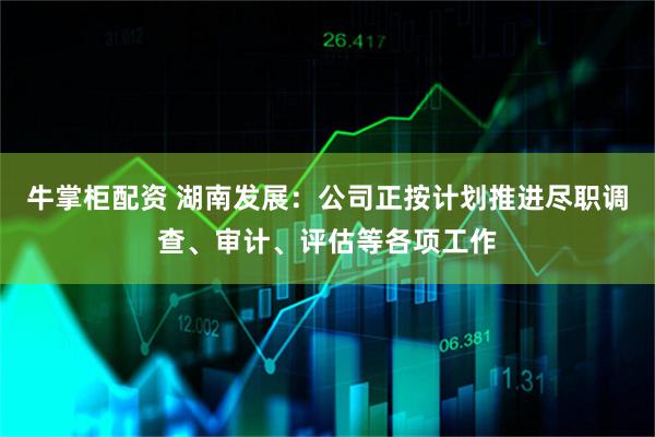 牛掌柜配资 湖南发展：公司正按计划推进尽职调查、审计、评估等各项工作